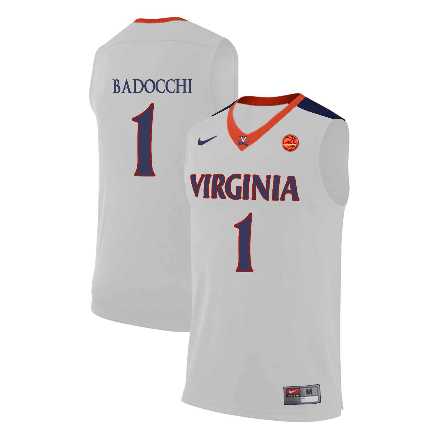 Virginia Cavaliers 1 Francesco Badocchi White College Basketball Jersey Dzhi,We sell and wholesale Virginia Cavaliers 1 Francesco Badocchi White College Basketball Jersey Dzhi on line form chian!